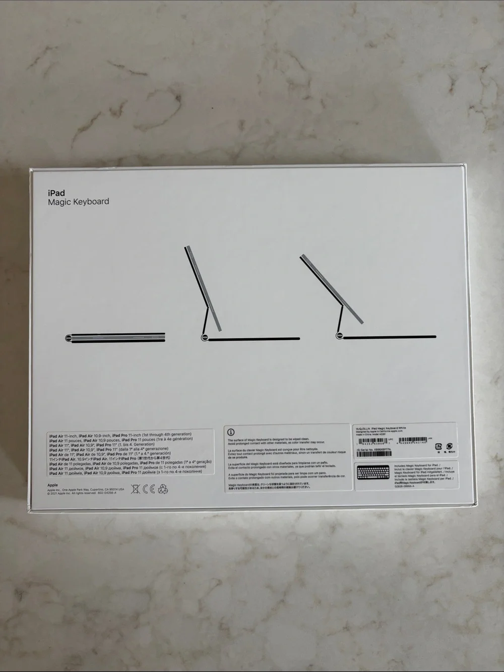 Apple iPad Magic Keyboard - White Case with Trackpad